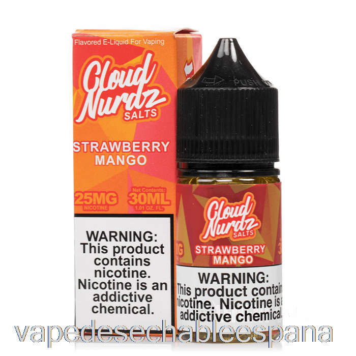 Vape Desechable España Fresa Mango - Sales Nurdz Nube - 30ml 25mg